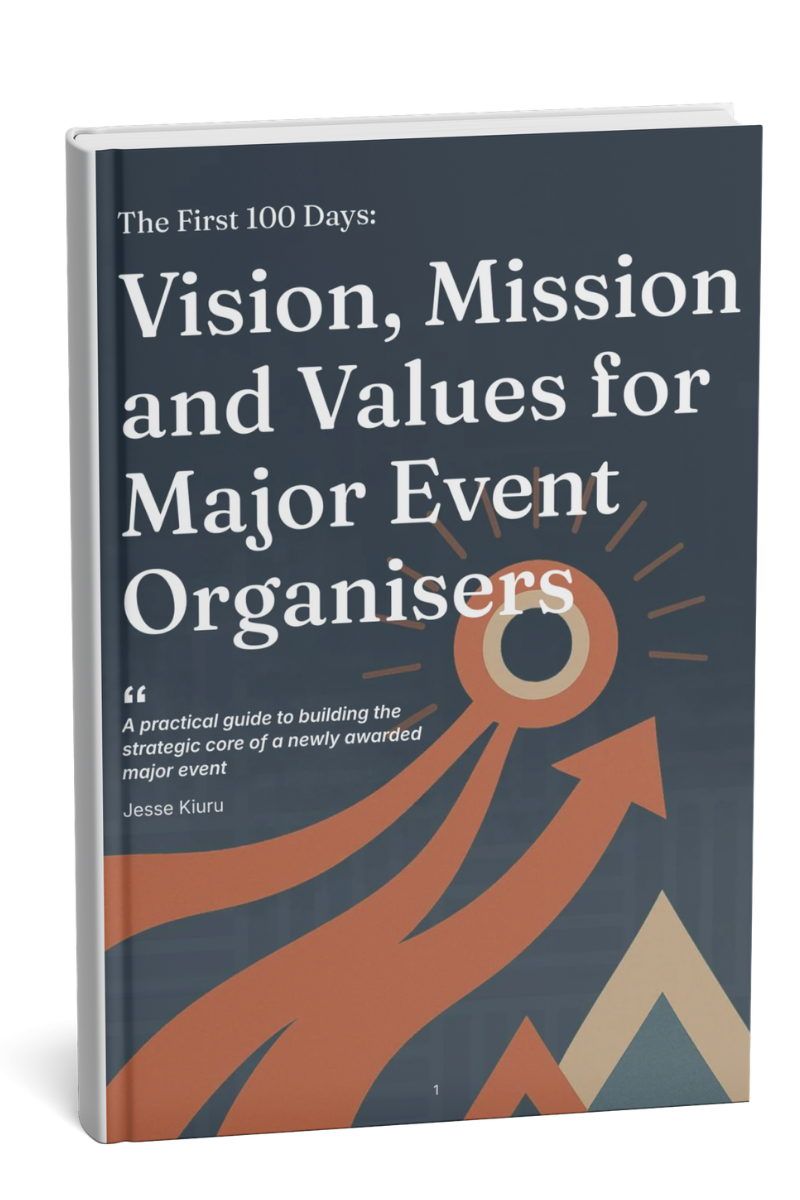 The First 100 Days: Vision, Mission and Values for Major Event Organisers, by Jesse Kiuru